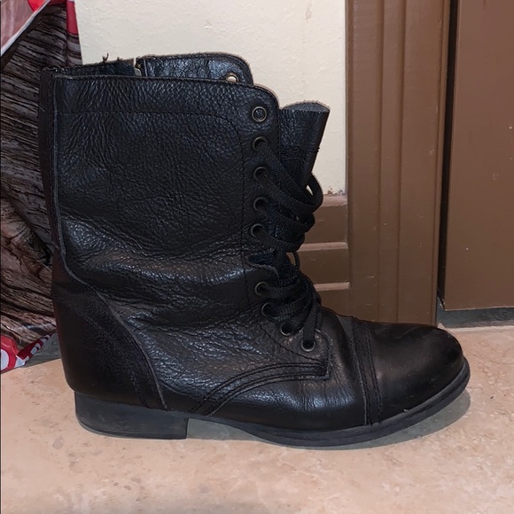 real leather combat boots womens